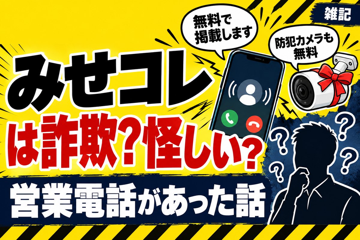 みせコレというサービスは詐欺？怪しい？営業電話があった話