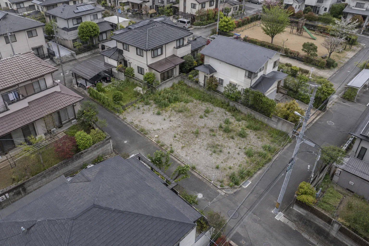 土地・物件の空撮イメージ